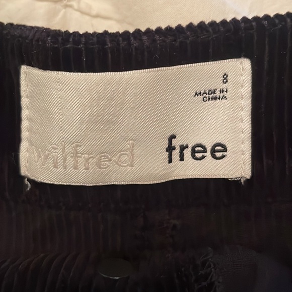 Wilfred Size 8 Corduroy Mini Skirt - Black - Picture 2 of 2